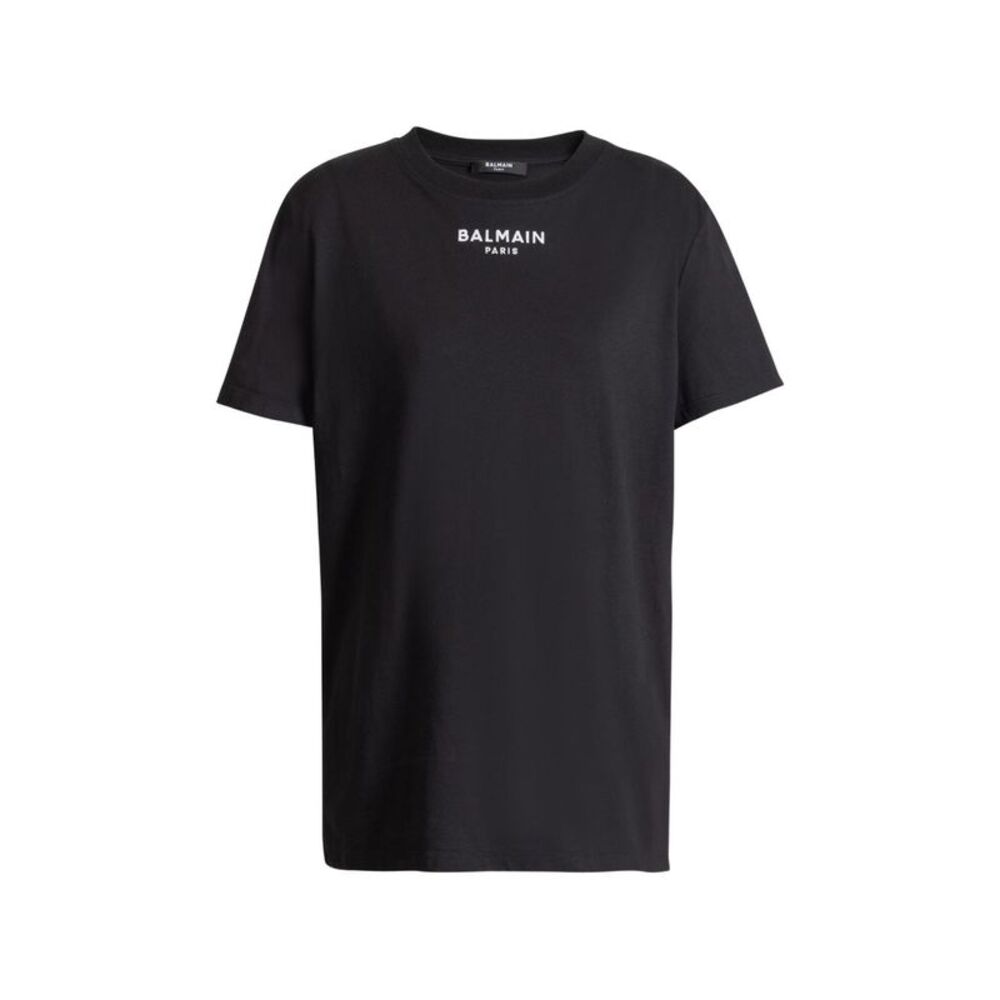 Balmain Women Logo Cotton T-Shirt